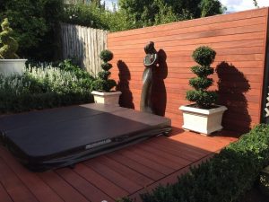 Decking 2 decking extension with built in jacuzzi